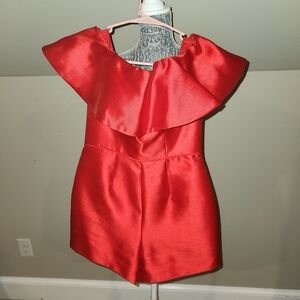 Rachel Allan Vibrant Red Romper
